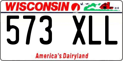 WI license plate 573XLL