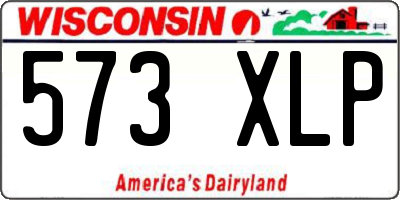 WI license plate 573XLP