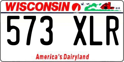 WI license plate 573XLR