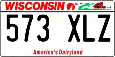 WI license plate 573XLZ
