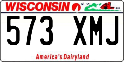 WI license plate 573XMJ