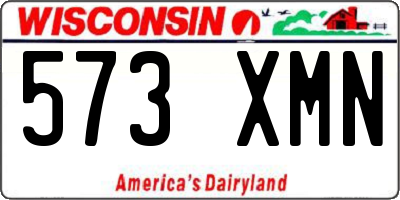 WI license plate 573XMN