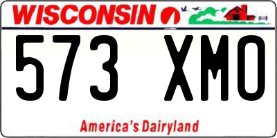 WI license plate 573XMO
