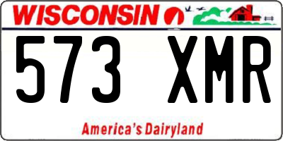 WI license plate 573XMR