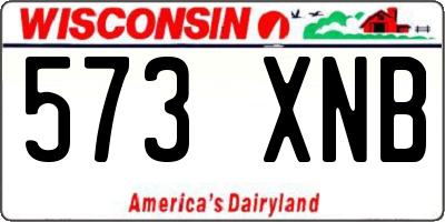 WI license plate 573XNB
