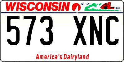 WI license plate 573XNC