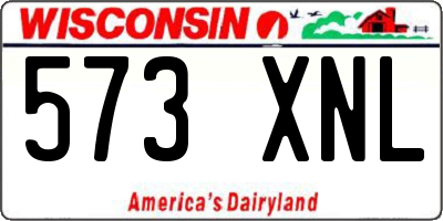WI license plate 573XNL