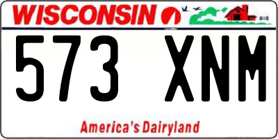 WI license plate 573XNM