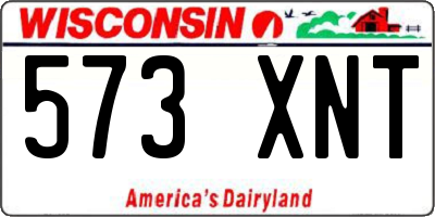 WI license plate 573XNT