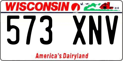 WI license plate 573XNV