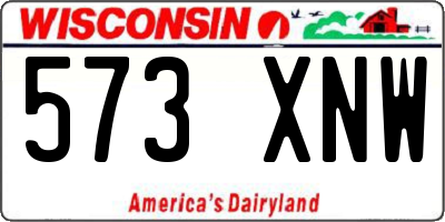 WI license plate 573XNW