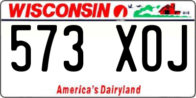 WI license plate 573XOJ