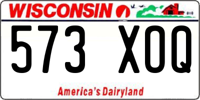 WI license plate 573XOQ