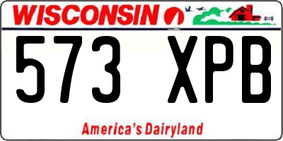 WI license plate 573XPB