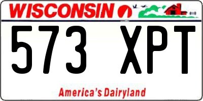 WI license plate 573XPT