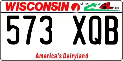 WI license plate 573XQB