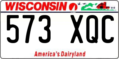 WI license plate 573XQC