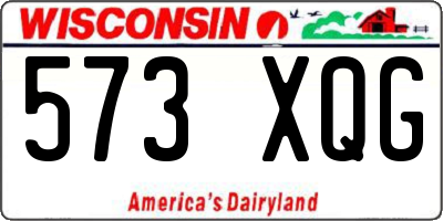 WI license plate 573XQG