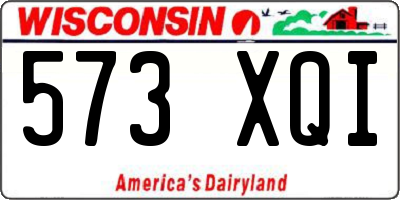 WI license plate 573XQI