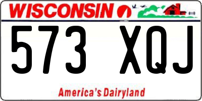 WI license plate 573XQJ