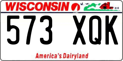WI license plate 573XQK