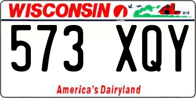 WI license plate 573XQY