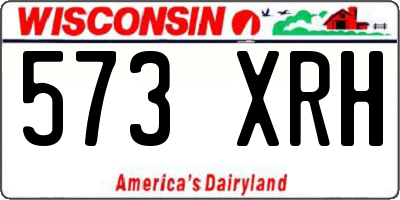WI license plate 573XRH