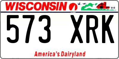 WI license plate 573XRK