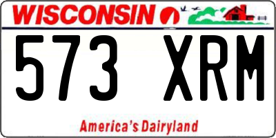 WI license plate 573XRM