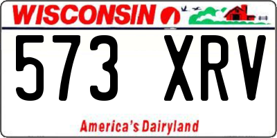 WI license plate 573XRV