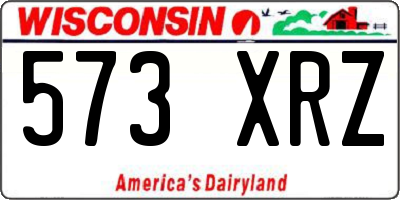 WI license plate 573XRZ