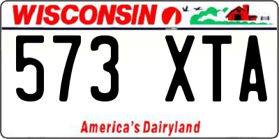 WI license plate 573XTA