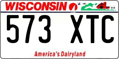 WI license plate 573XTC