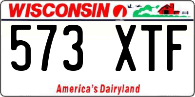 WI license plate 573XTF