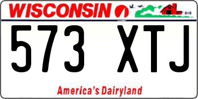 WI license plate 573XTJ