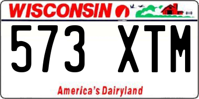 WI license plate 573XTM