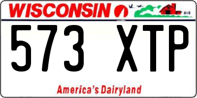 WI license plate 573XTP