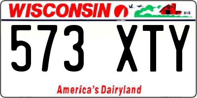 WI license plate 573XTY