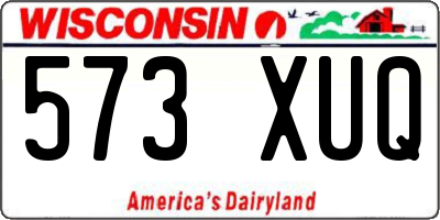 WI license plate 573XUQ