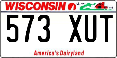 WI license plate 573XUT