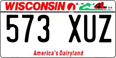WI license plate 573XUZ