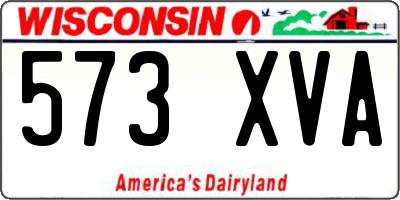 WI license plate 573XVA