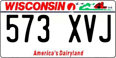 WI license plate 573XVJ