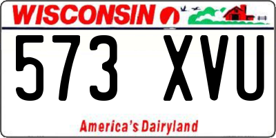 WI license plate 573XVU