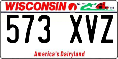 WI license plate 573XVZ