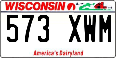 WI license plate 573XWM