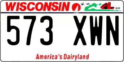 WI license plate 573XWN