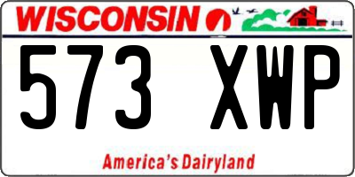 WI license plate 573XWP