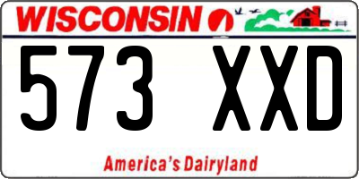 WI license plate 573XXD
