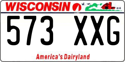 WI license plate 573XXG
